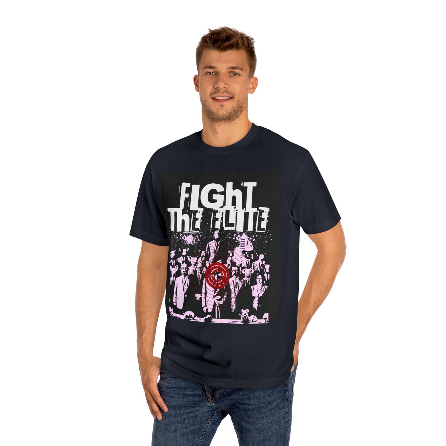 Fight the Flute Unisex Classic Tee, Music Lover Shirt, Vintage Graphic Tee, Gift for Musicians, Band Merchandise, Festival Wear