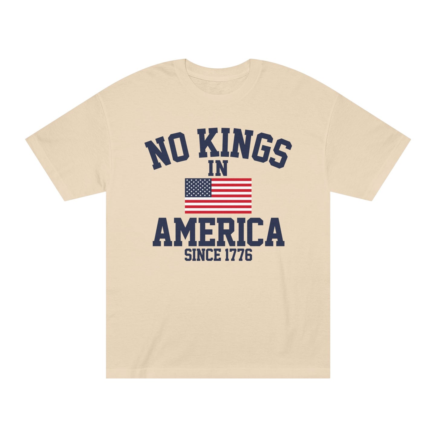 Patriotic Unisex Classic Tee | No Kings in America, Independence Day Shirt, Freedom Tee, Vintage Style T-Shirt, American Pride Apparel
