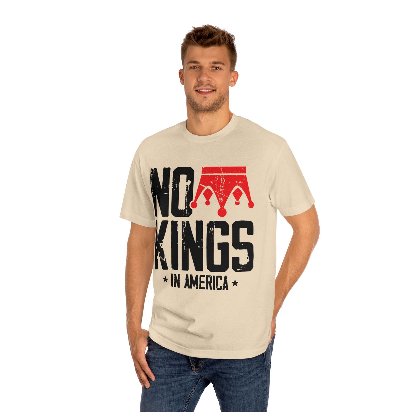 Rebellious Statement Tee - No Kings in America, Casual Wear, Gift for Activists, Unisex T-Shirt, Statement Fashion
