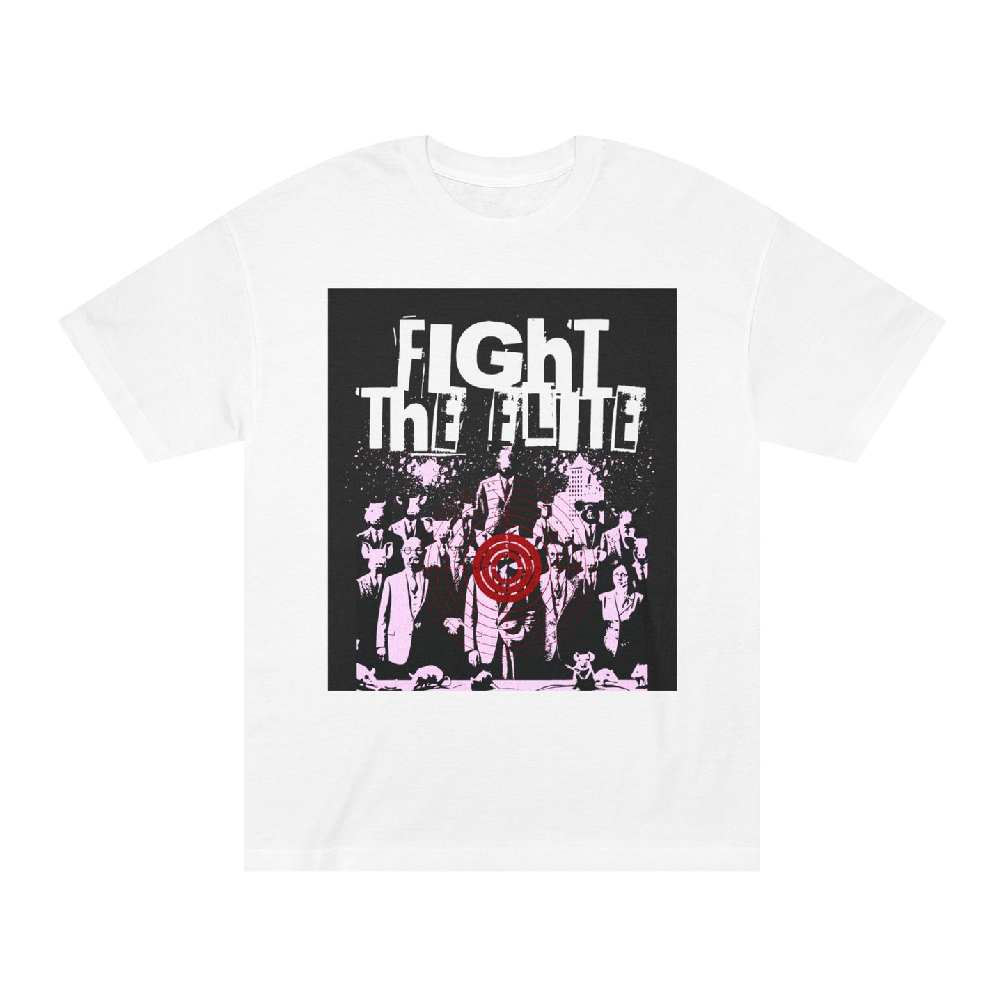 Fight the Flute Unisex Classic Tee, Music Lover Shirt, Vintage Graphic Tee, Gift for Musicians, Band Merchandise, Festival Wear