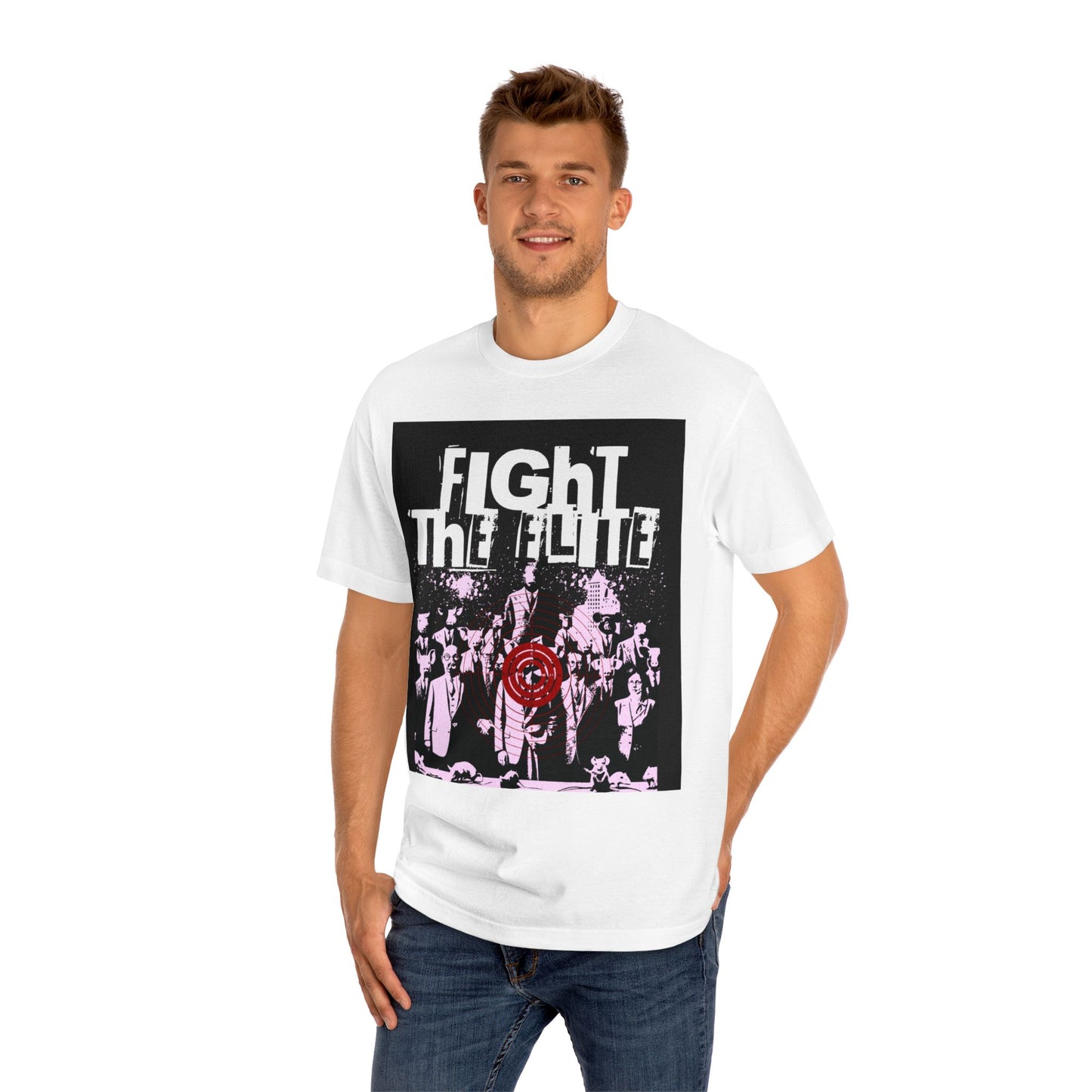 Fight the Flute Unisex Classic Tee, Music Lover Shirt, Vintage Graphic Tee, Gift for Musicians, Band Merchandise, Festival Wear