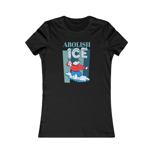 Abolish Ice Graphic Tee Womens Casual Shirt for Activism Summer Wear