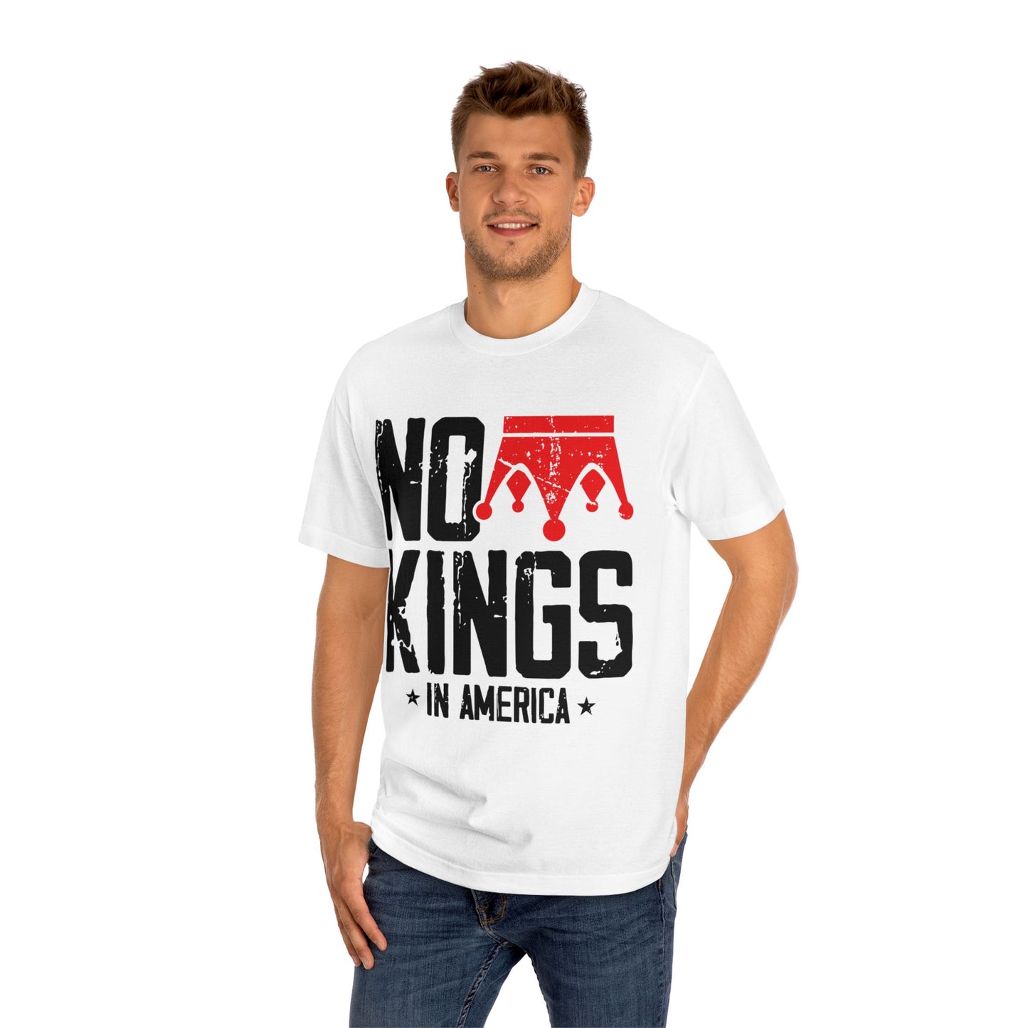 Rebellious Statement Tee - No Kings in America, Casual Wear, Gift for Activists, Unisex T-Shirt, Statement Fashion
