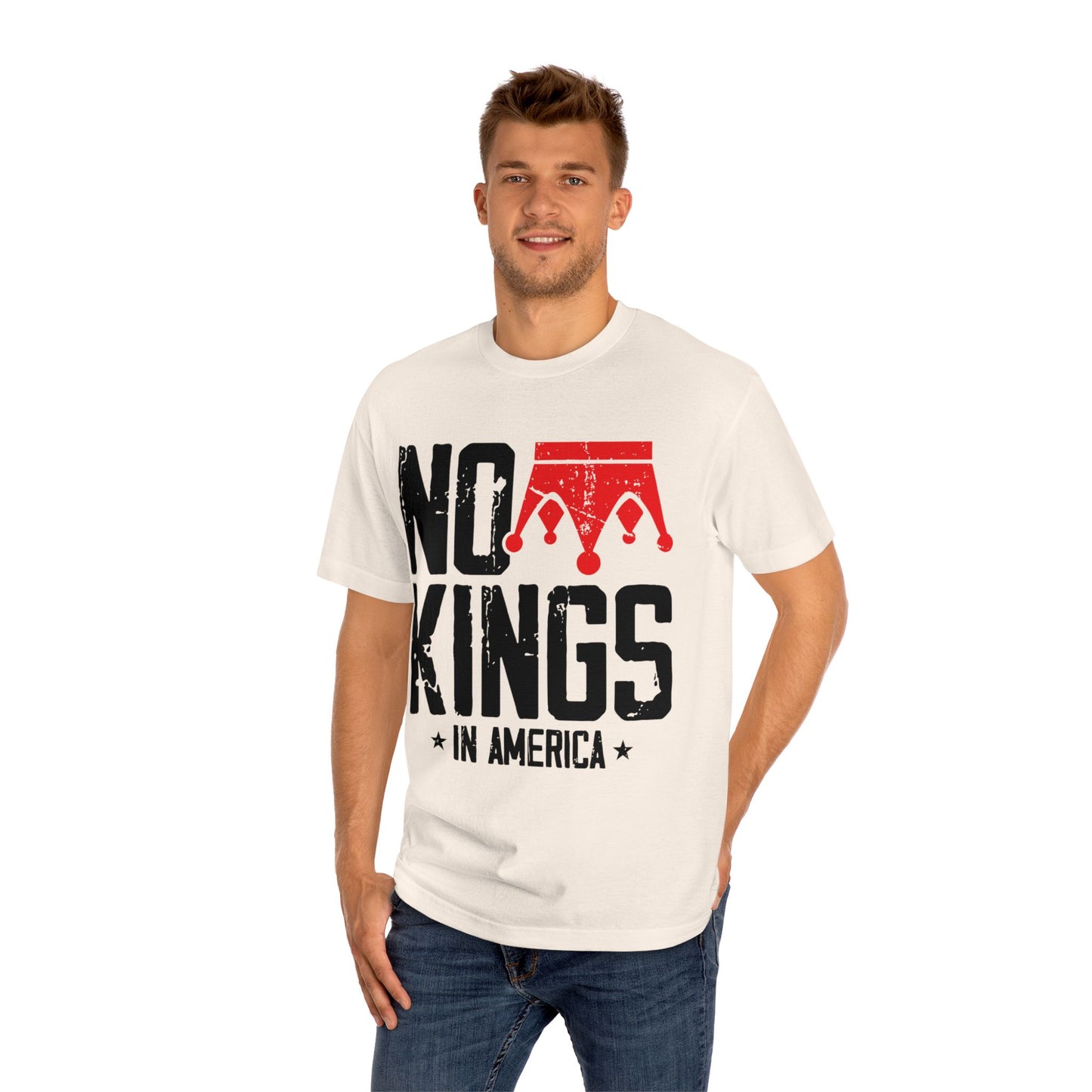 Rebellious Statement Tee - No Kings in America, Casual Wear, Gift for Activists, Unisex T-Shirt, Statement Fashion