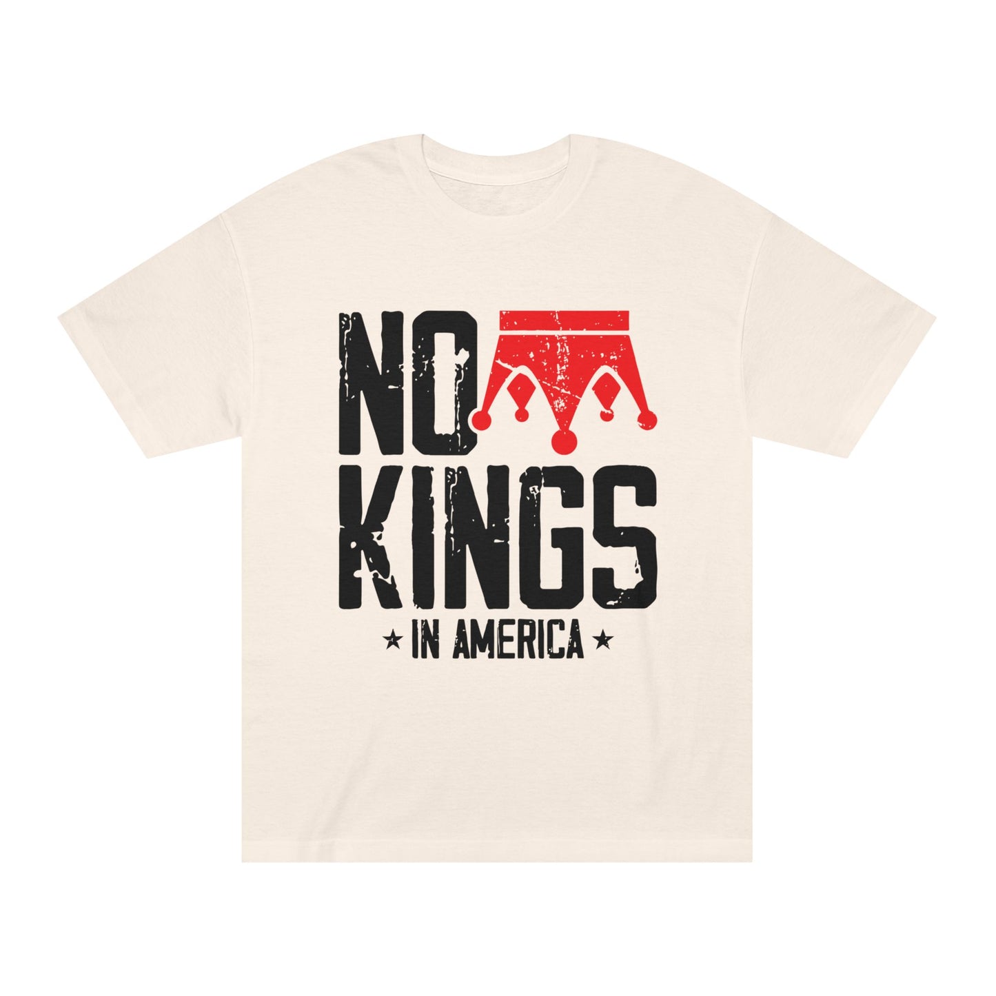 Rebellious Statement Tee - No Kings in America, Casual Wear, Gift for Activists, Unisex T-Shirt, Statement Fashion