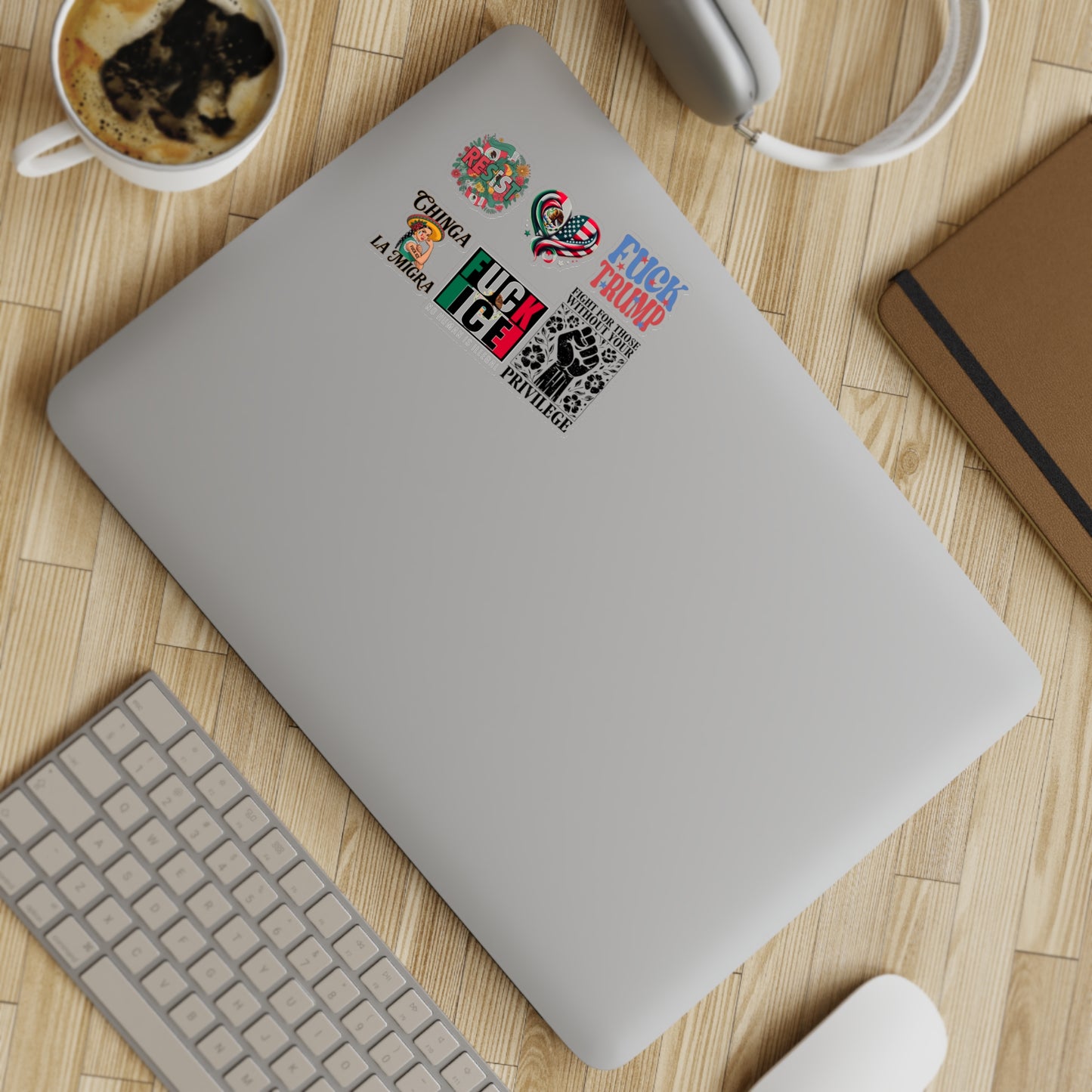 Bold Statement Sticker Sheet Bundle  5pcs Political Activism Decor