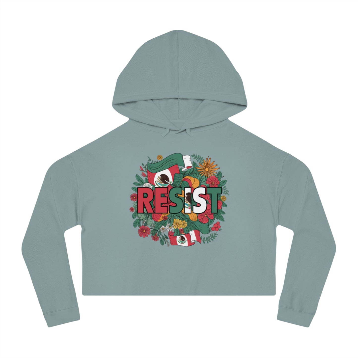 Boldly Inspired Womens Cropped Hooded Sweatshirt Motivational Hoodie
