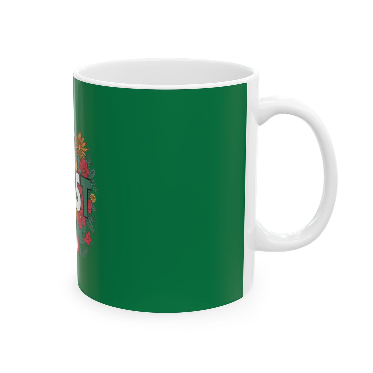 Colorful RESIST Ceramic Coffee Mug  Eco-Friendly Tea Cup Gift for