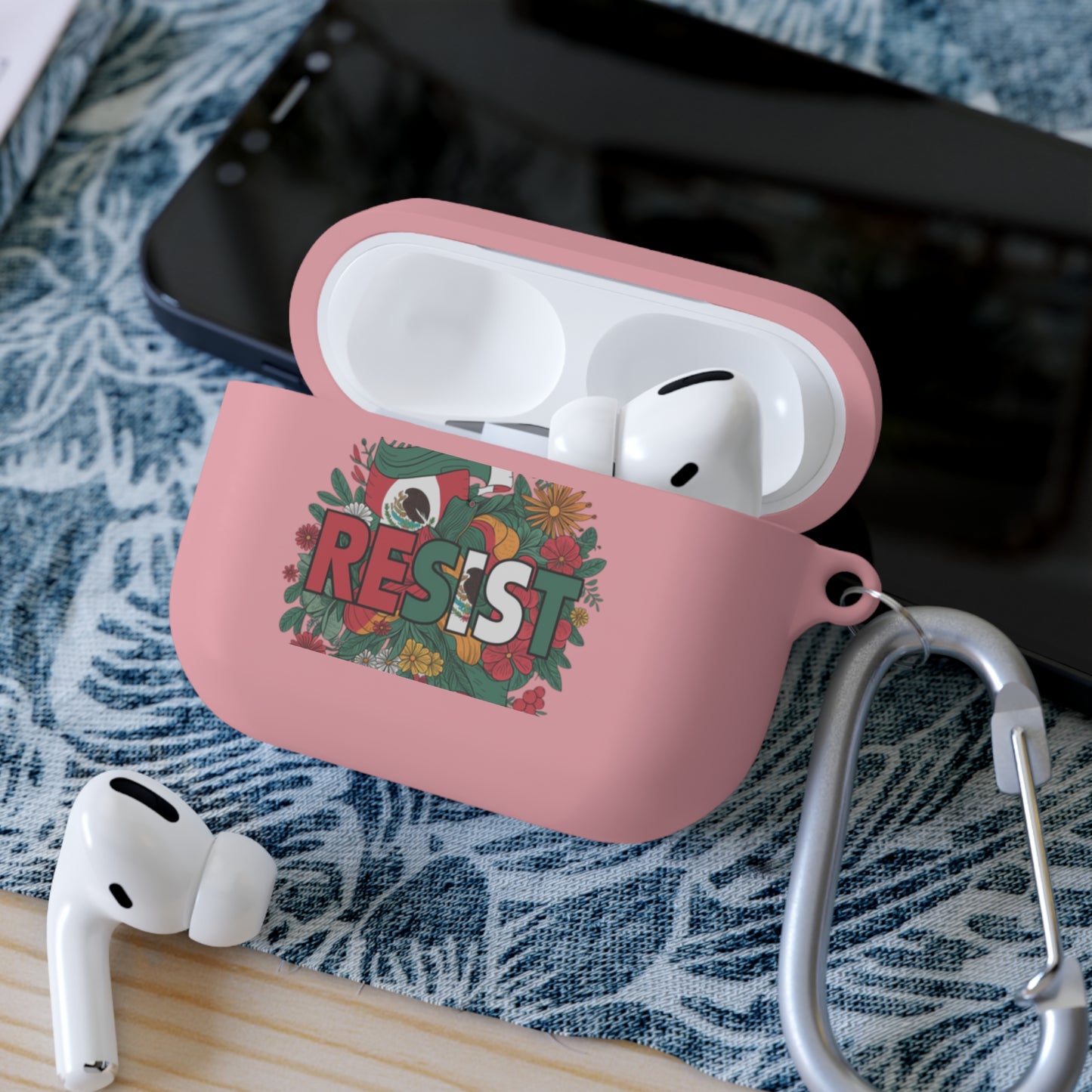 Colorful ‘Resist’ AirPods Case Cover, AirPods Pro Accessories, Trendy Gift [...]