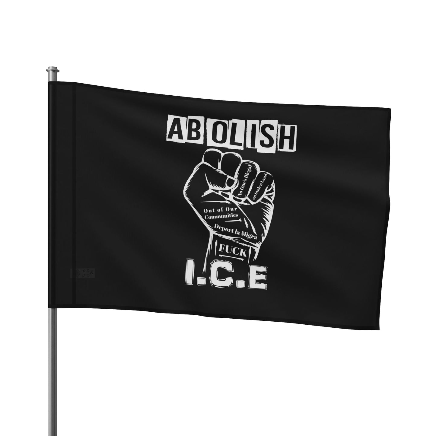Abolish ICE Flag, Protest Banner, Activism Decor, Political Statement, [...]