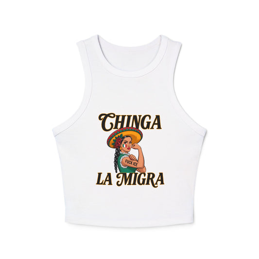 Chicana Graphic Tank, Women's Racerback Top, Boho Summer Wear, Festival [...]