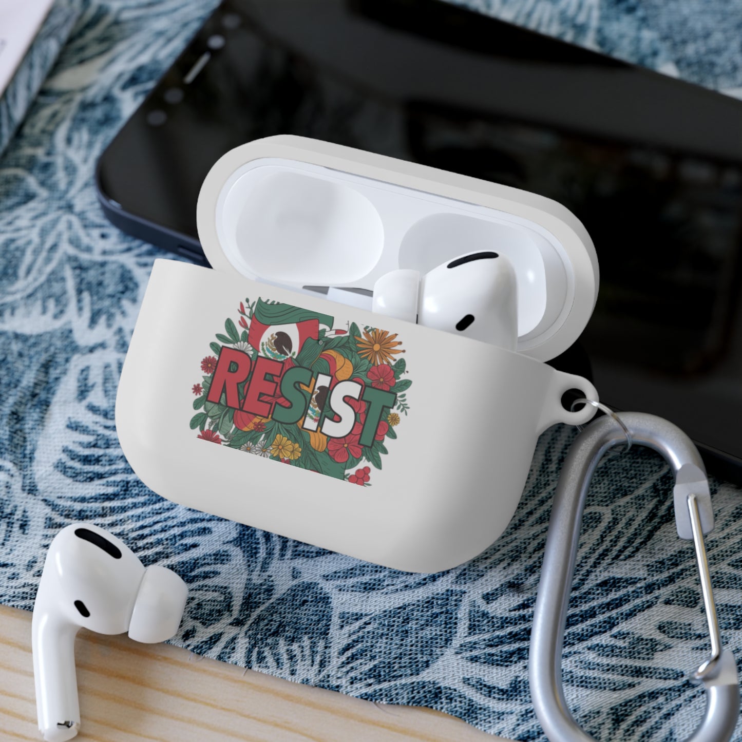 Colorful ‘Resist’ AirPods Case Cover, AirPods Pro Accessories, Trendy Gift [...]