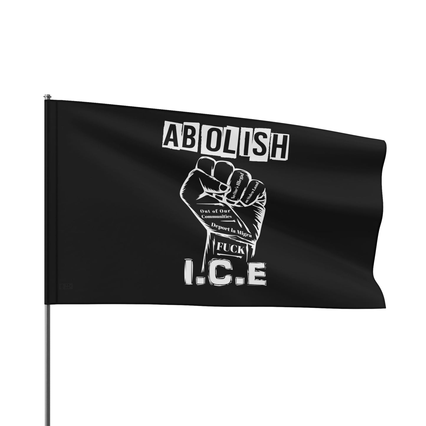 Abolish ICE Flag, Protest Banner, Activism Decor, Political Statement, [...]