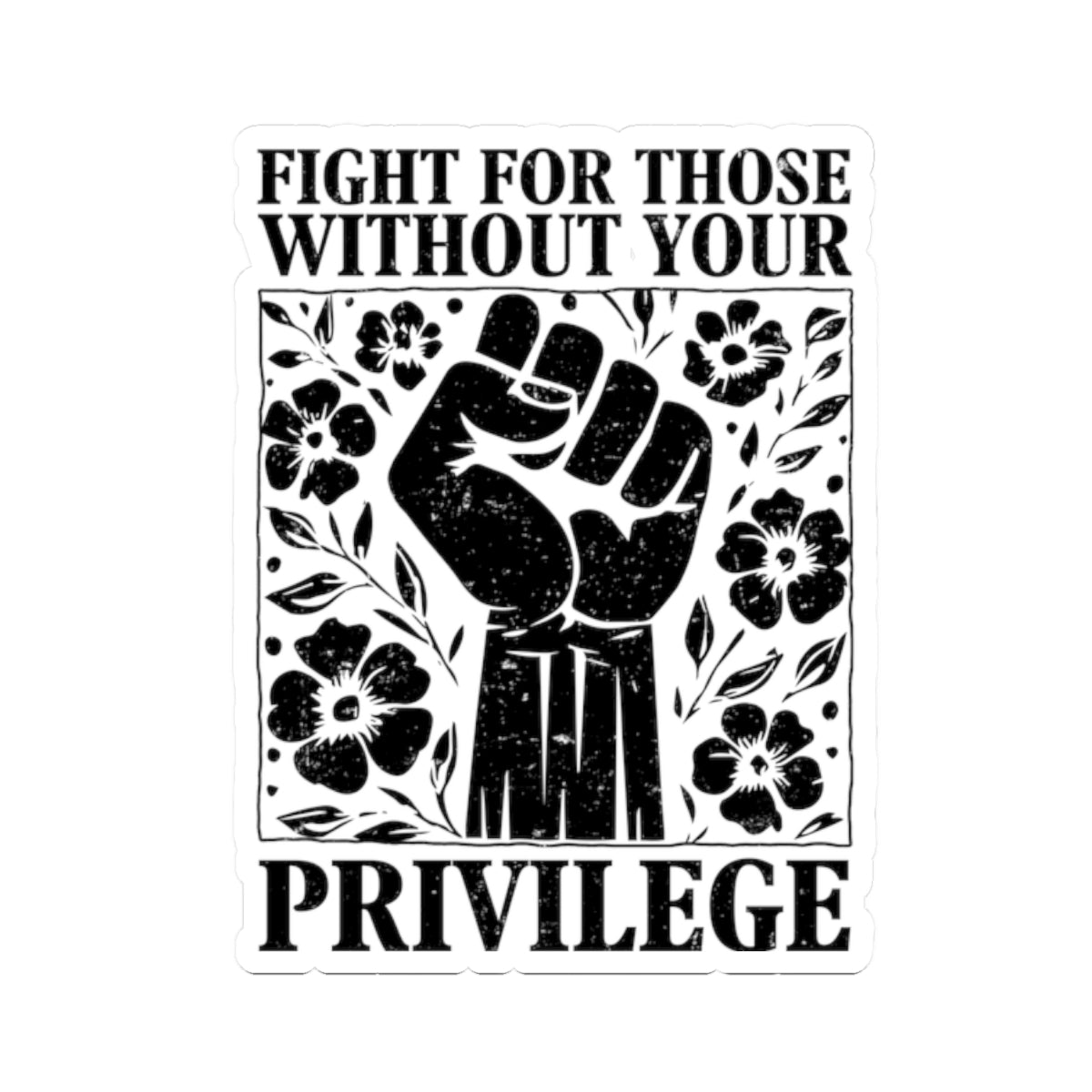 Empowering KissCut Stickers for Social Justice Laptop Decor Gift for