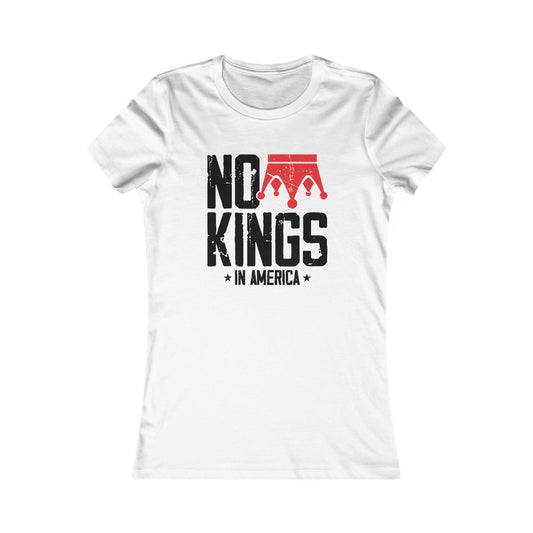 No Kings Women's Tee, Feminist Graphic Shirt, Political Statement Top, [...]