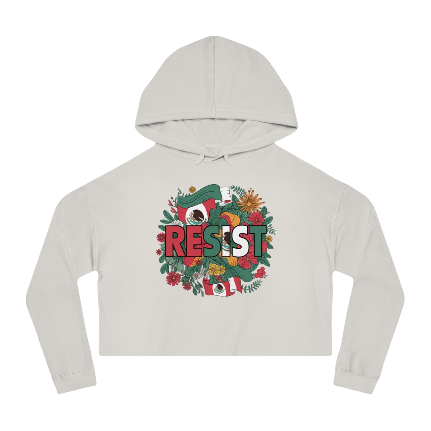 Boldly Inspired Womens Cropped Hooded Sweatshirt Motivational Hoodie
