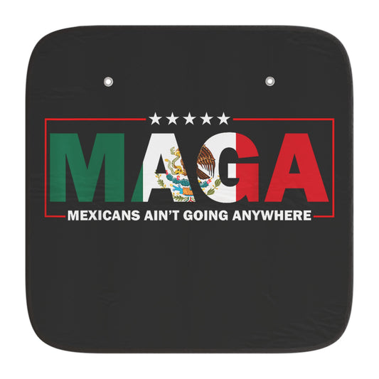 Patriotic Car Sun Shades  USA and Mexico Flag Desig, Protection for Your car
