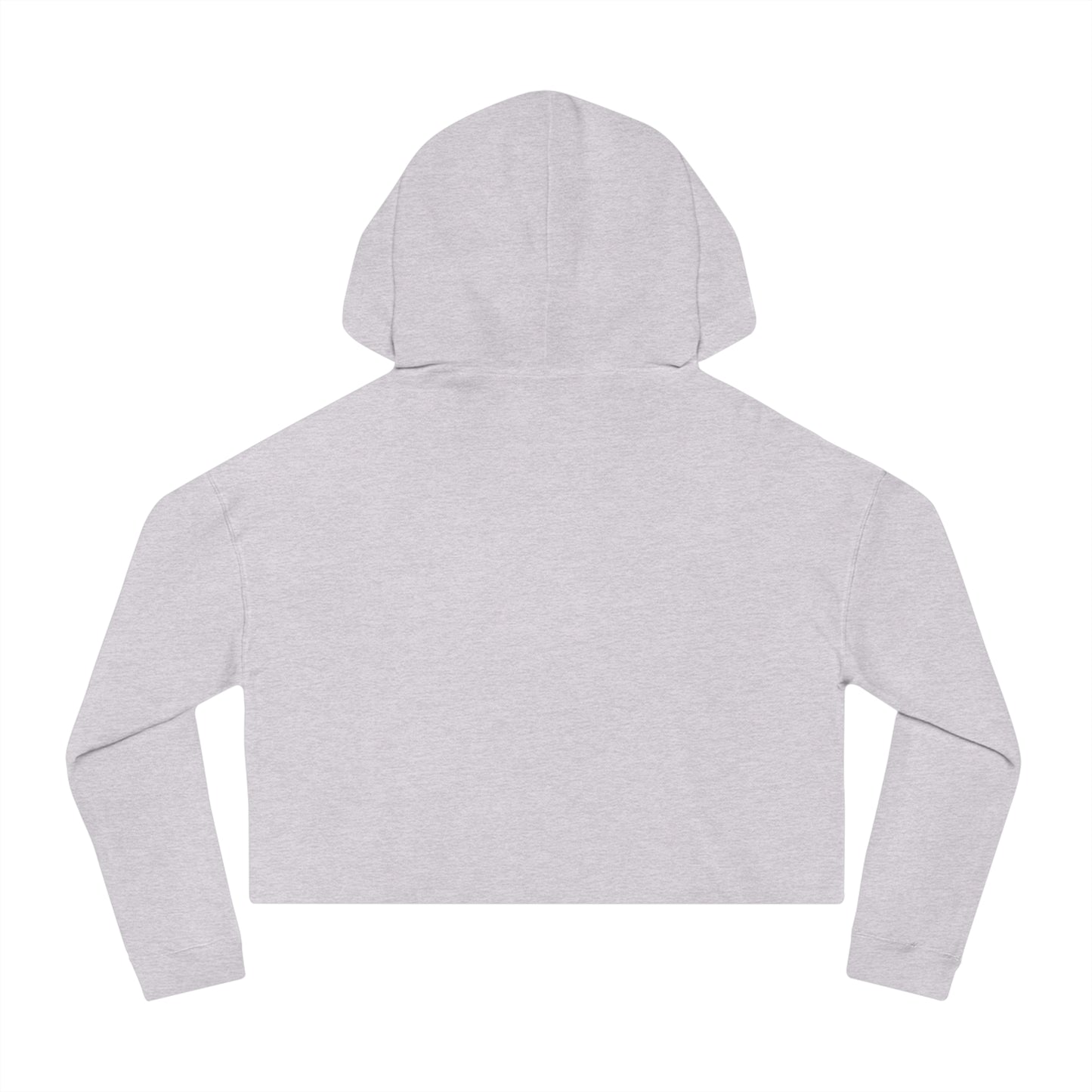 Empowering Womens Cropped Hooded Sweatshirt Fashionable Casual Wear