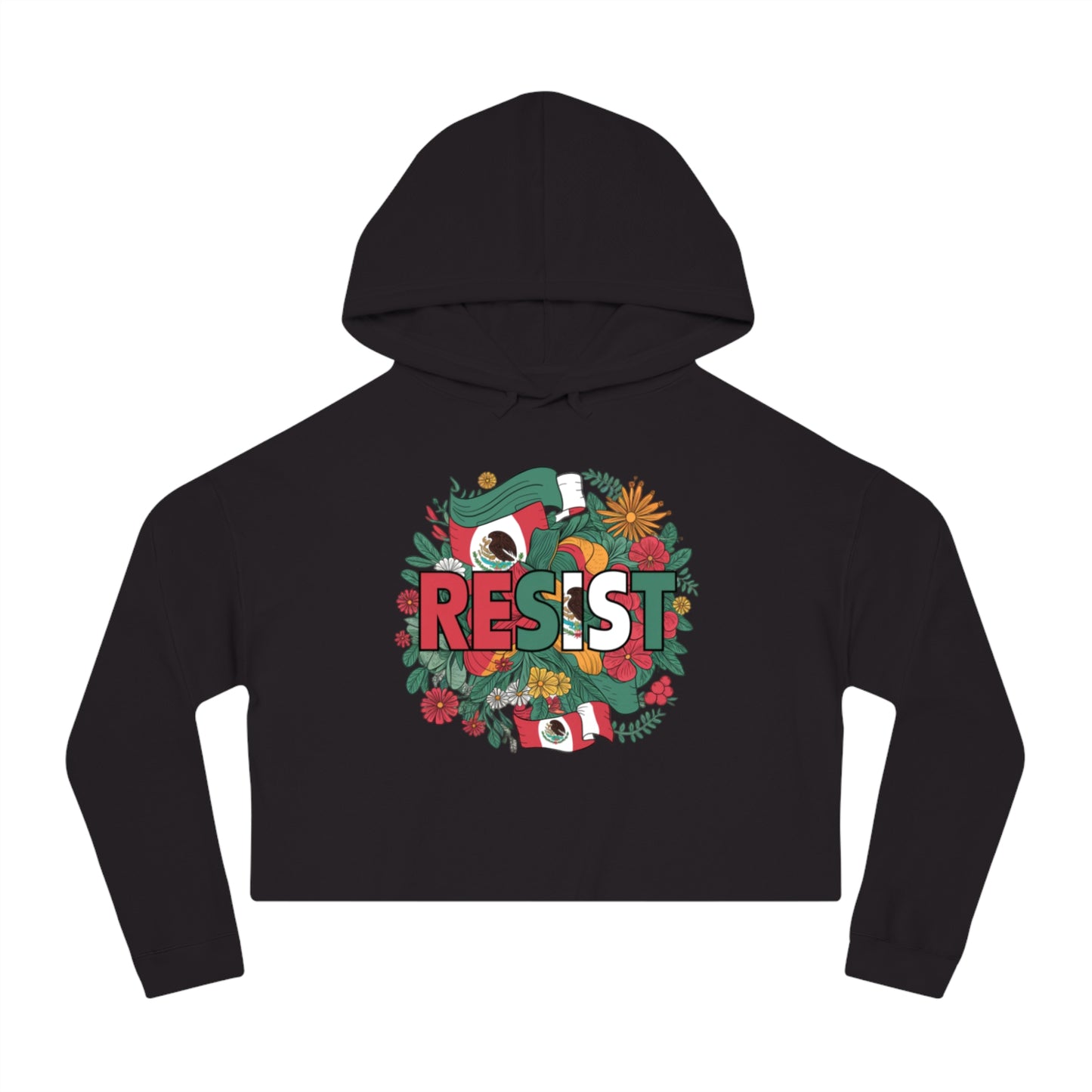 Boldly Inspired Womens Cropped Hooded Sweatshirt Motivational Hoodie