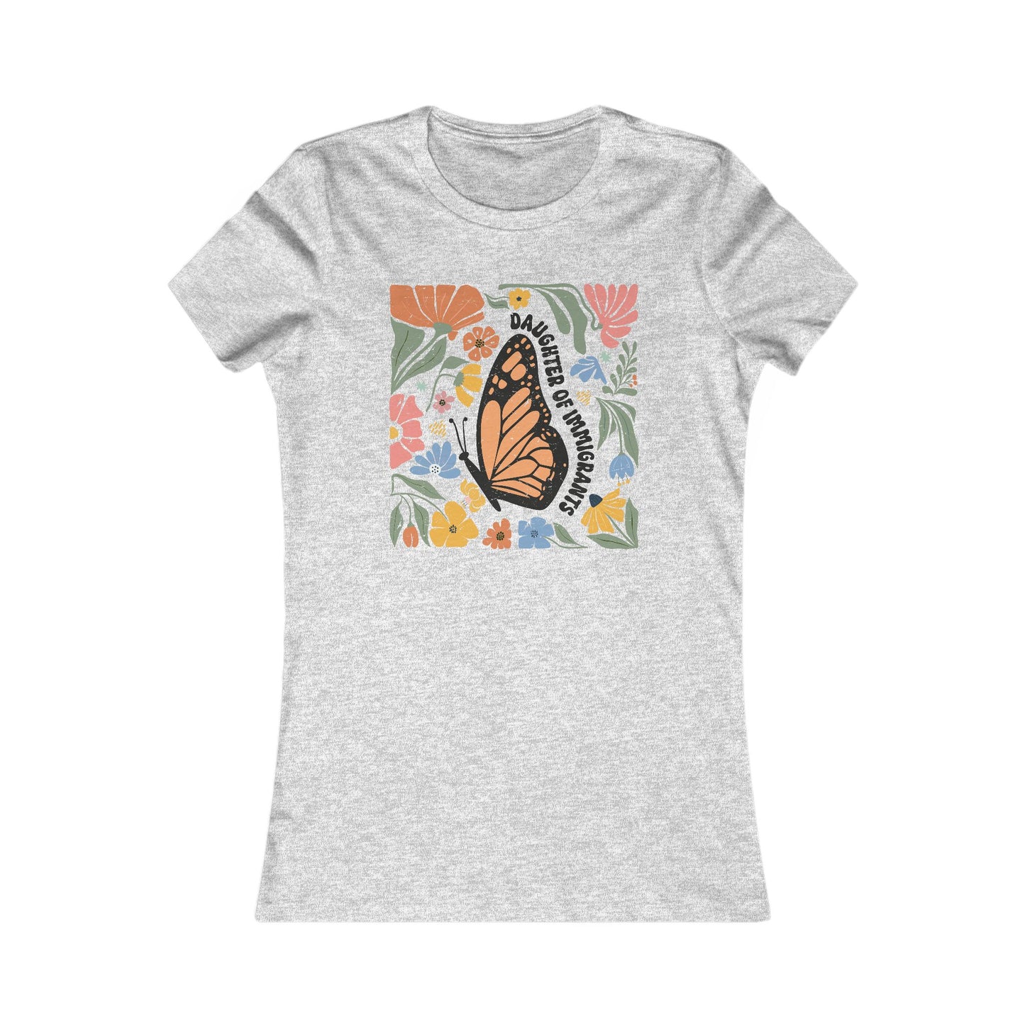 Butterfly Floral Women's Tee, Nature-Inspired Gift, Casual Summer Shirt, [...]
