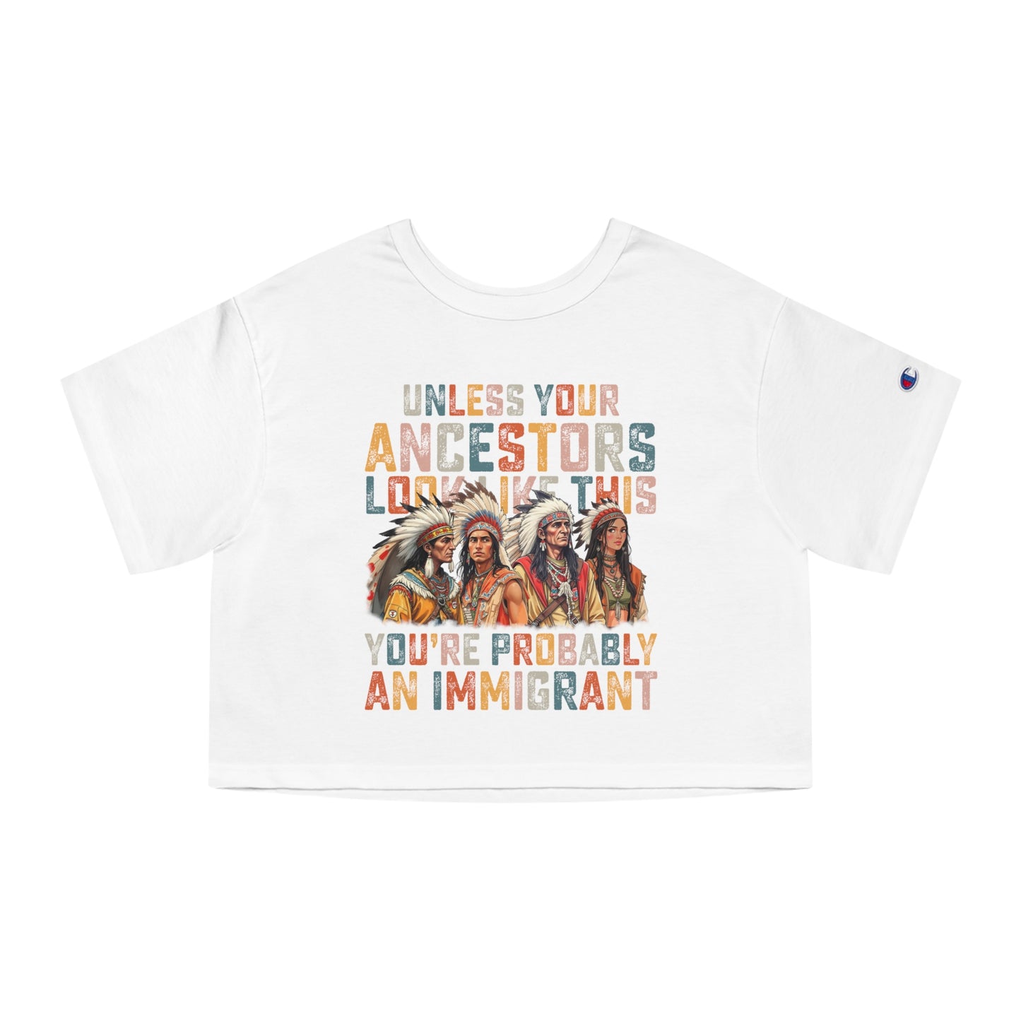 Heritage Cropped T-Shirt for Empowered Women, Casual Style, Holiday Gift,