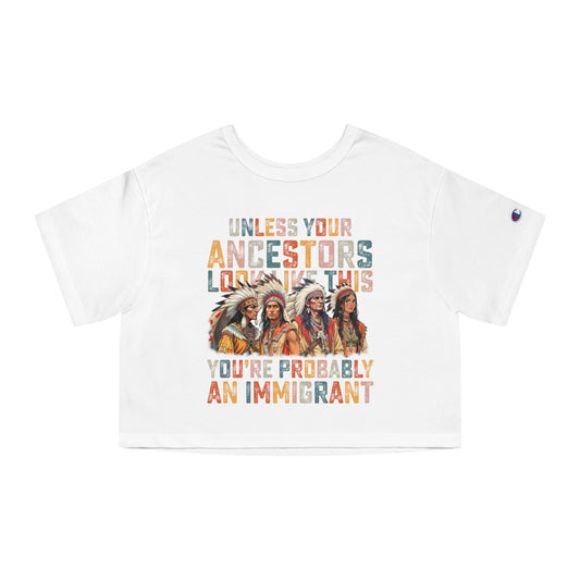 Heritage Cropped T-Shirt for Empowered Women, Casual Style, Holiday Gift,