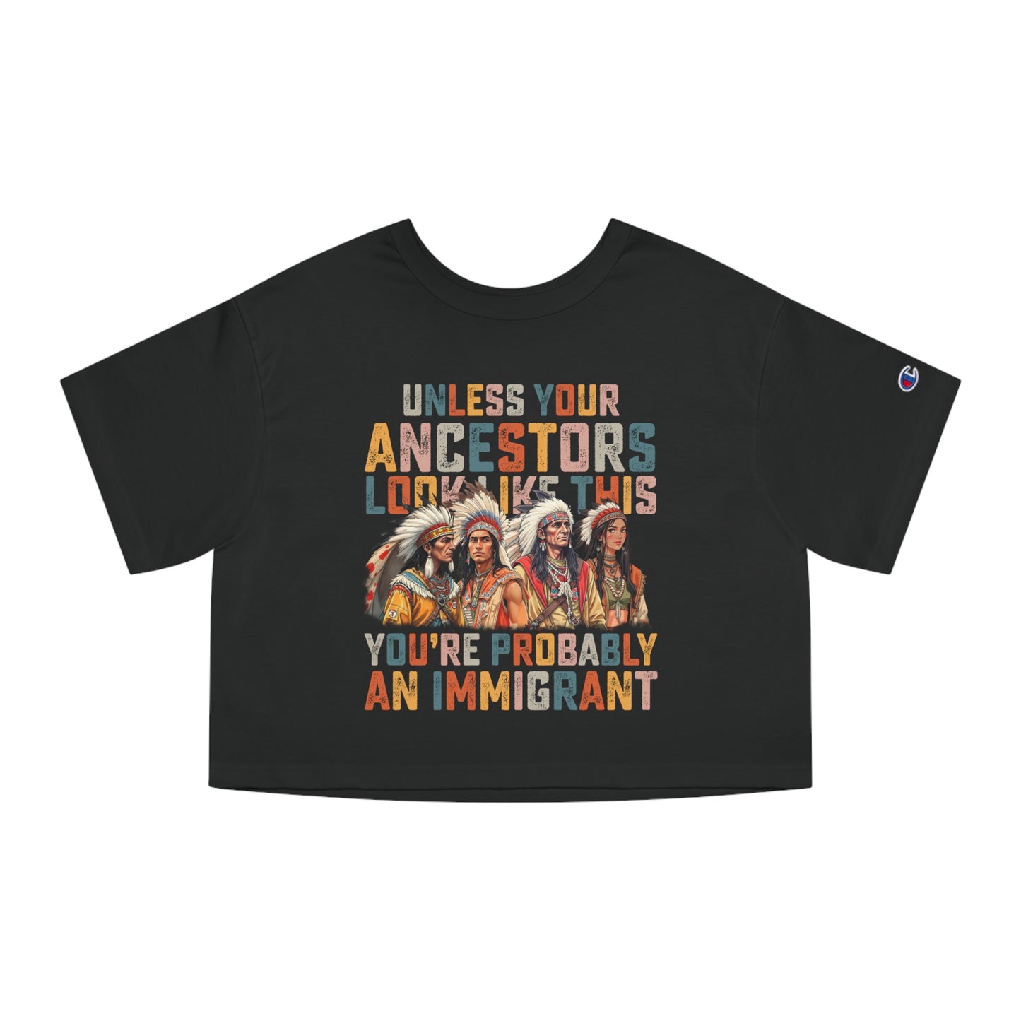 Heritage Cropped T-Shirt for Empowered Women, Casual Style, Holiday Gift,