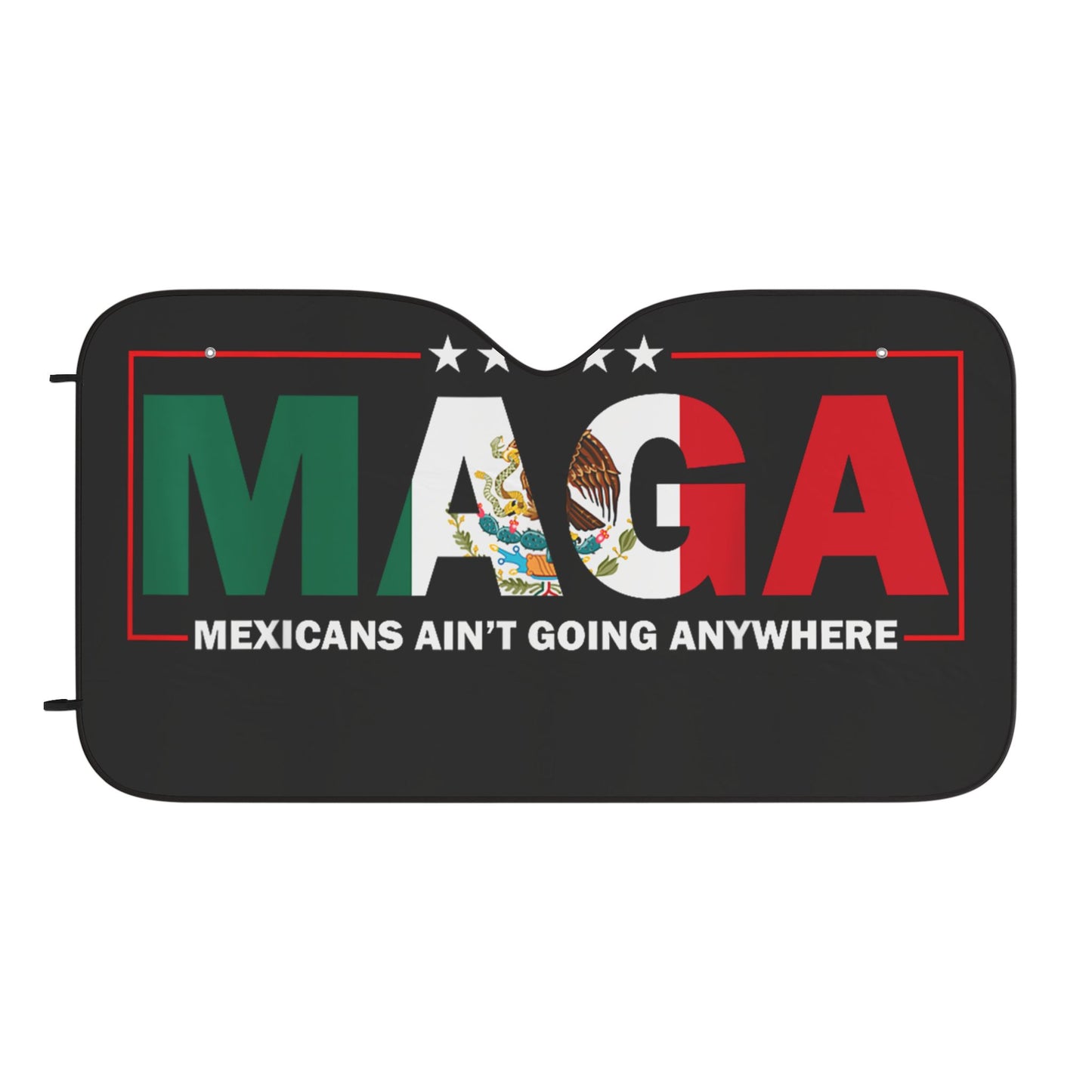 Patriotic Car Sun Shades  USA and Mexico Flag Desig, Protection for Your car