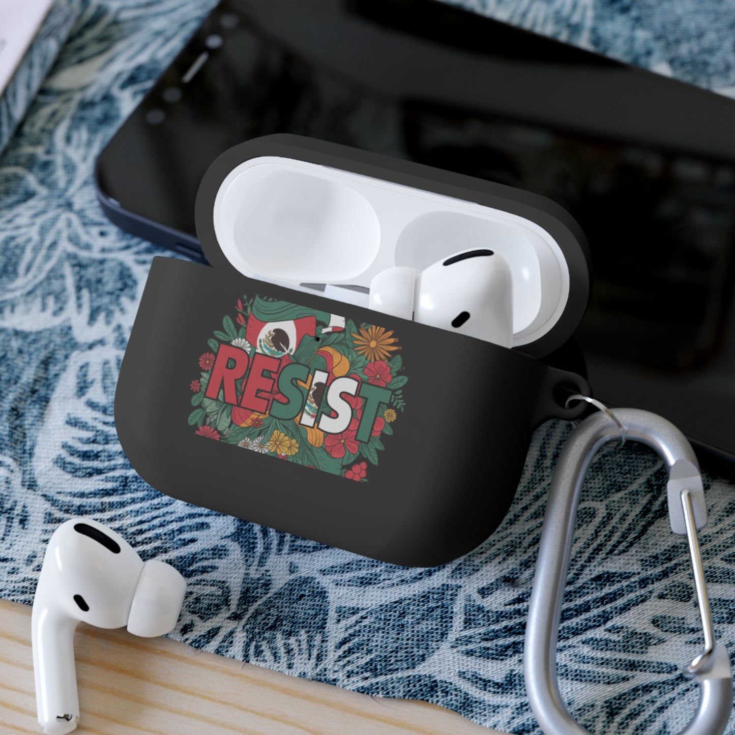 Colorful ‘Resist’ AirPods Case Cover, AirPods Pro Accessories, Trendy Gift [...]