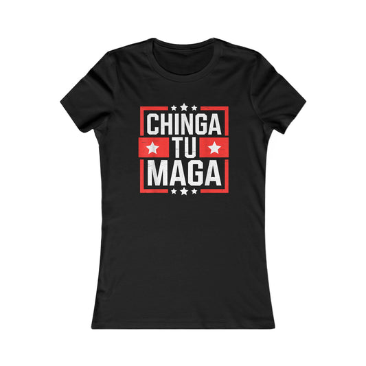 Chinga Tu Maga Tee, Women's Favorite Tee, Casual Graphic Shirt, Statement [...]
