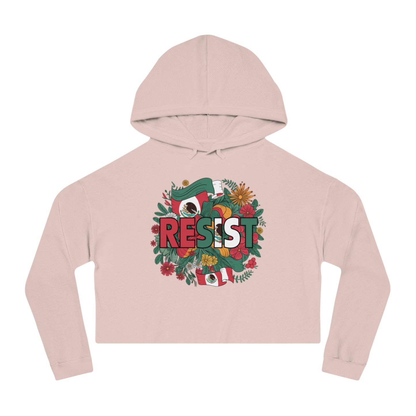 Boldly Inspired Womens Cropped Hooded Sweatshirt Motivational Hoodie
