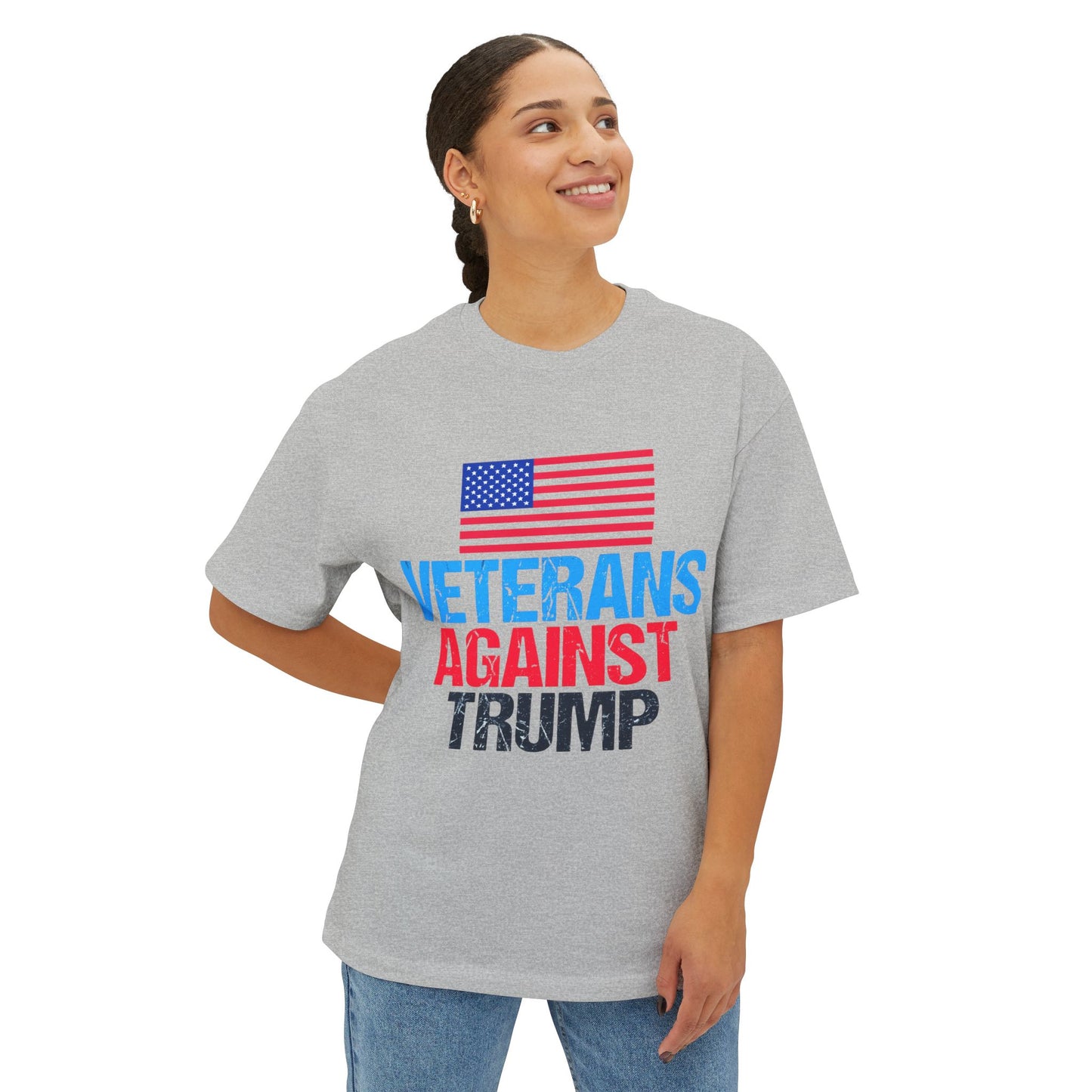 Veterans Against Trump T-Shirt | Political Statement Tee, American Flag