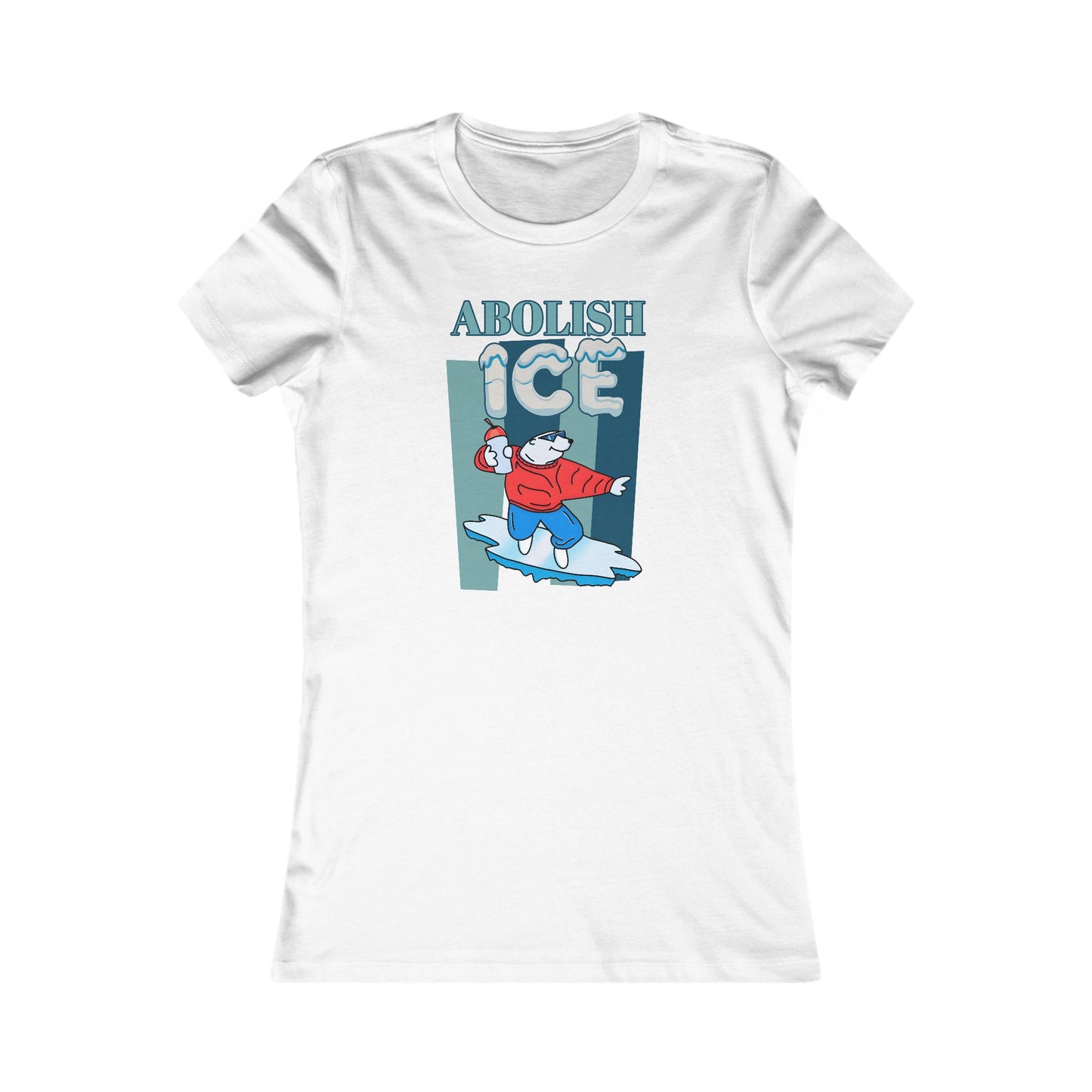 Abolish Ice Graphic Tee Womens Casual Shirt for Activism Summer Wear