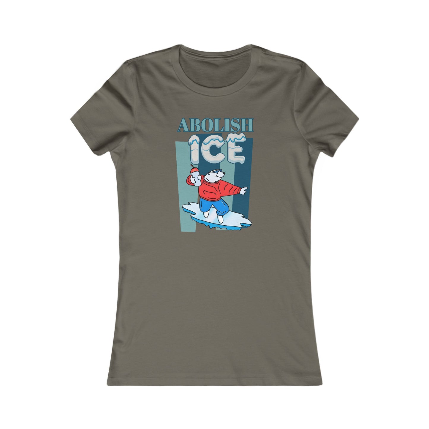Abolish Ice Graphic Tee Womens Casual Shirt for Activism Summer Wear
