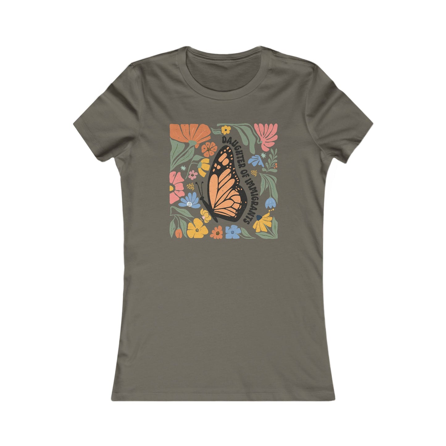 Butterfly Floral Women's Tee, Nature-Inspired Gift, Casual Summer Shirt, [...]