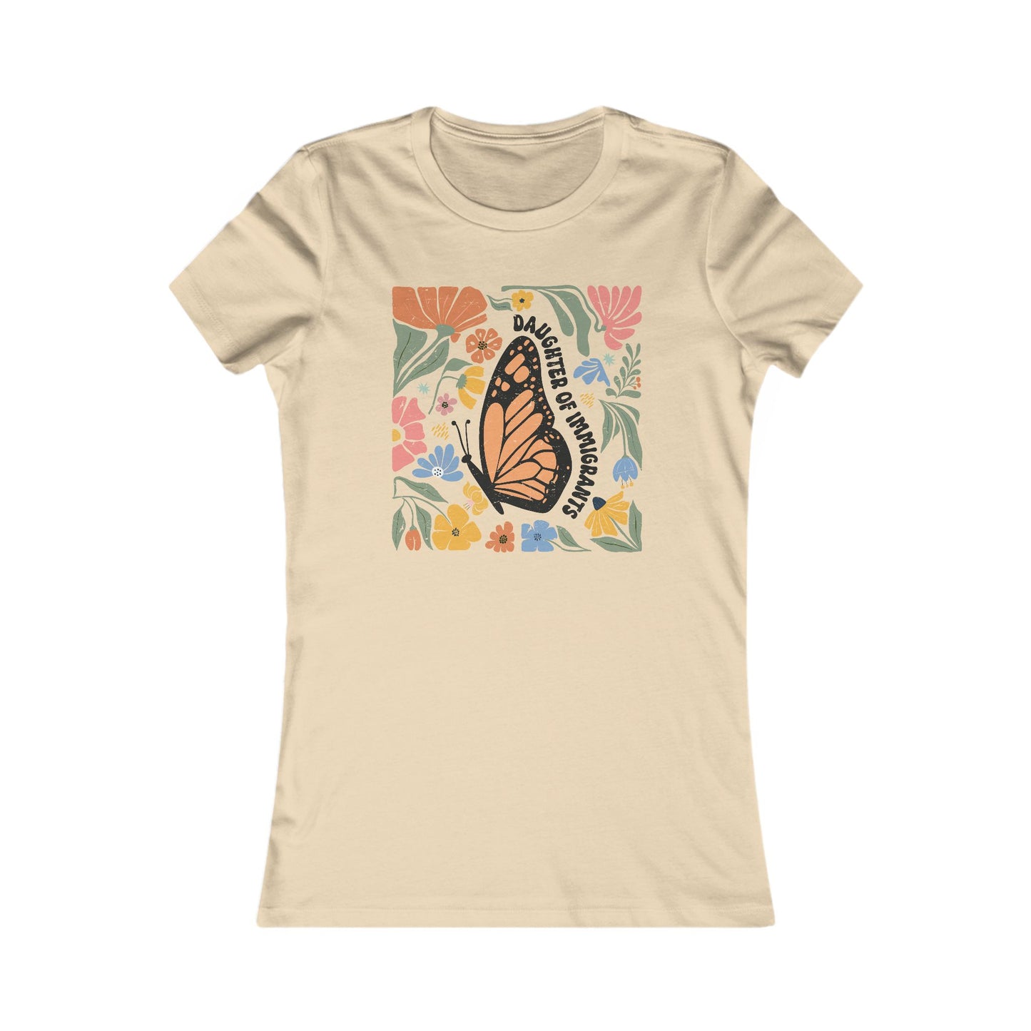 Butterfly Floral Women's Tee, Nature-Inspired Gift, Casual Summer Shirt, [...]