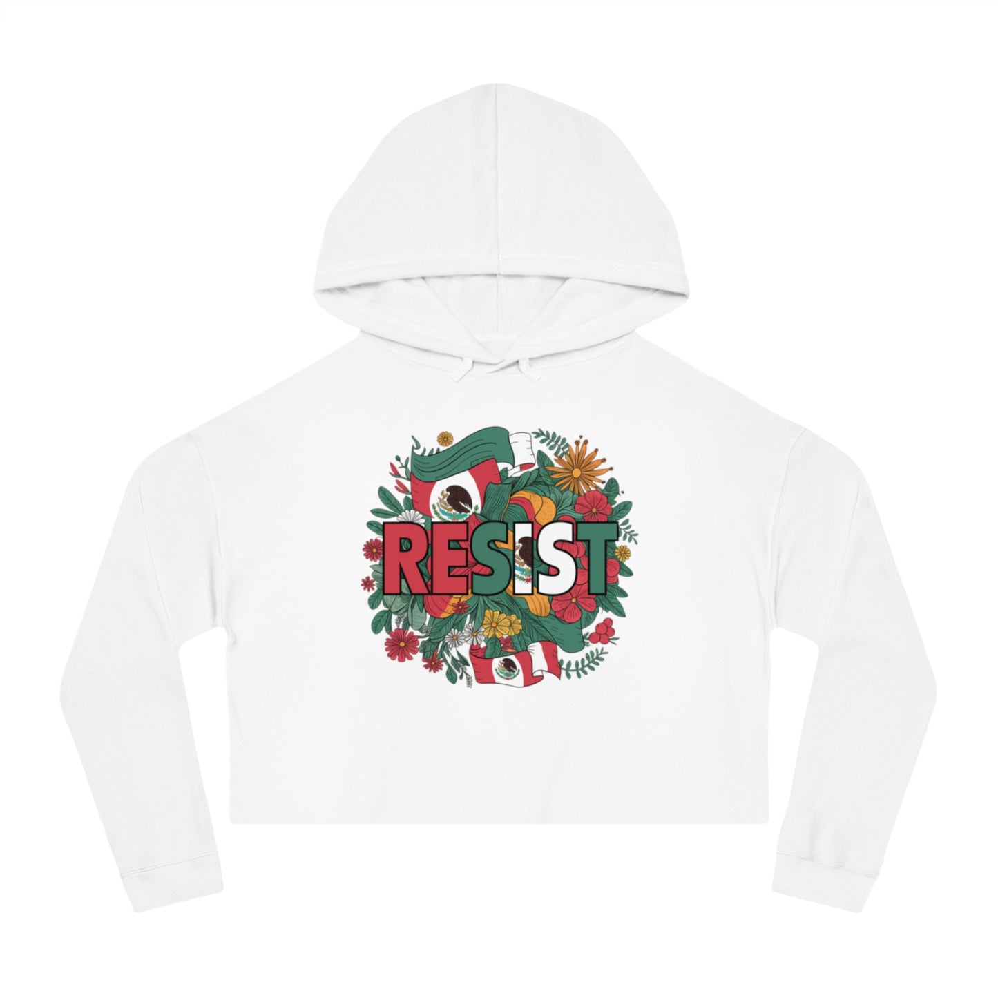 Boldly Inspired Womens Cropped Hooded Sweatshirt Motivational Hoodie