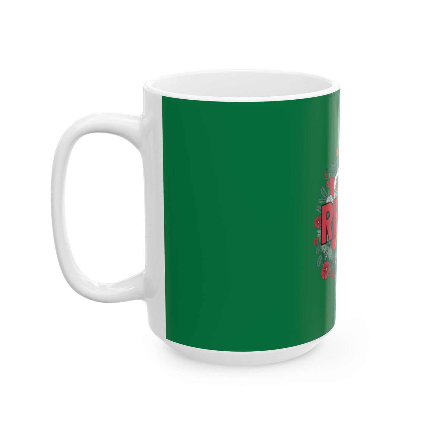 Colorful RESIST Ceramic Coffee Mug  Eco-Friendly Tea Cup Gift for