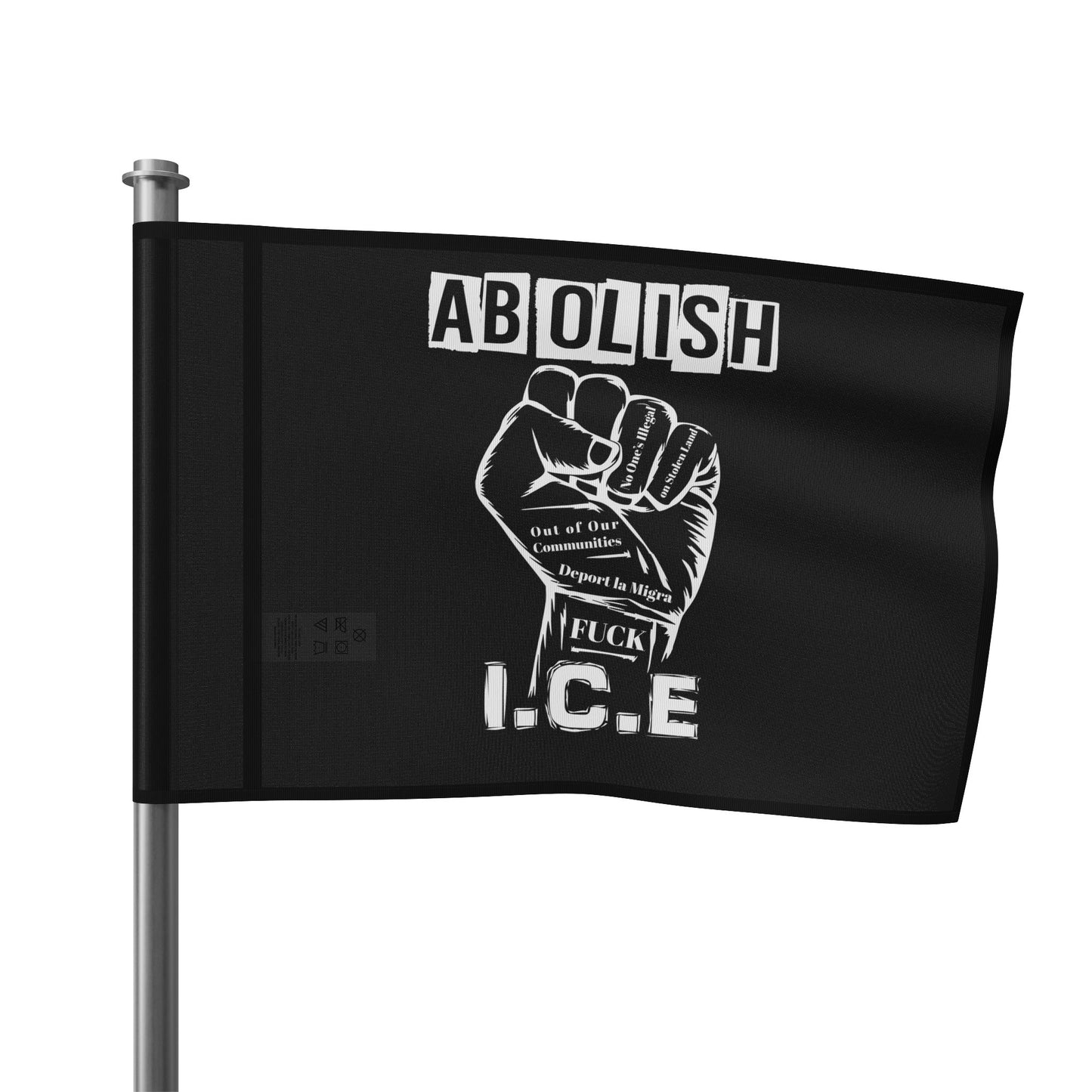 Abolish ICE Flag, Protest Banner, Activism Decor, Political Statement, [...]